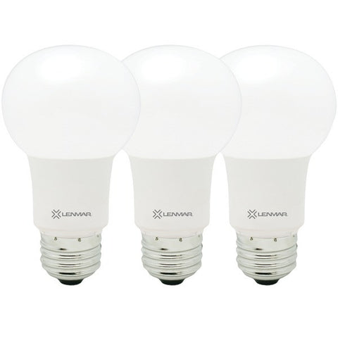 LENMAR LED9A19-VP1 60-Watt LED A19 Standard Dimmable Light, 3 pk (Warm, Soft & Cool White)