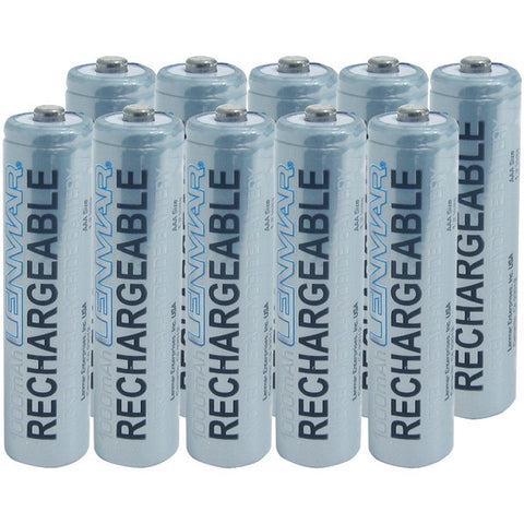 LENMAR PRO1010 AAA 1,000mAh NiMH Batteries, 10 pk