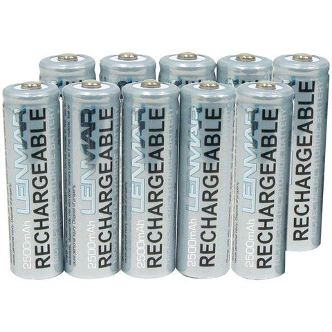 LENMAR PRO1025 AA 2,500mAh NiMH Batteries, 10 pk