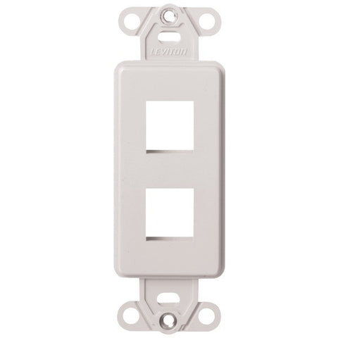 LEVITON 41642-W 2-Port QuickPort(R) Decora(R) Platform (White)