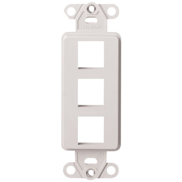 LEVITON 41643-W 3-Port QuickPort(R) Decora(R) Platform (White)