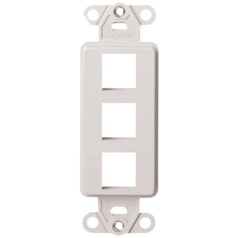 LEVITON 41643-W 3-Port QuickPort(R) Decora(R) Platform (White)