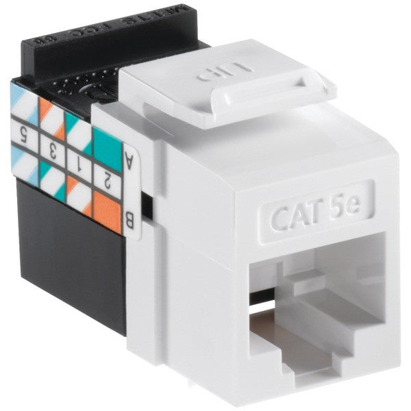 LEVITON 5G108-RW5 QuickPort(R) CAT-5E Jack (White)