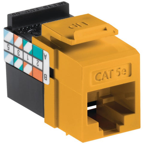 LEVITON 5G108-RY5 QuickPort(R) CAT-5E Jack (Yellow)