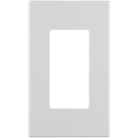 LEVITON 80301-SW 1-Port Decora(R) Plus Screwless Wall Plate (White)