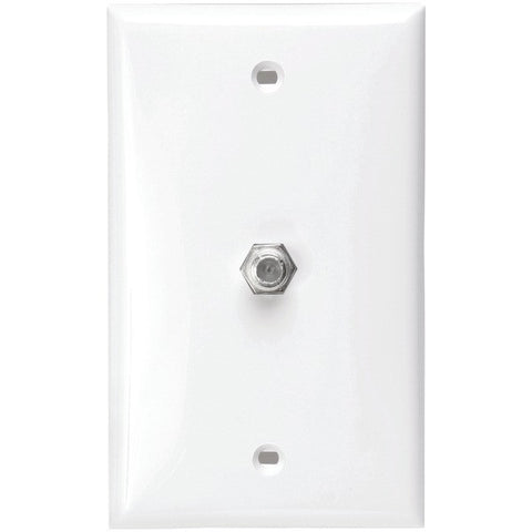 LEVITON 80781-W F-Connector Wall Plate (White)