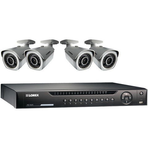 LOREX LNR4082TC4B 8-Channel 1080p 2TB NVR with 4 PoE 1080p HD IP Bullet Cameras