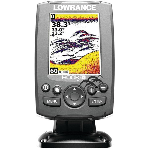 LOWRANCE 000-12635-001 Hook-3x Fishfinder with XDCR 83-200kHz Transducer