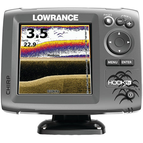 LOWRANCE 000-12653-001 Hook-5x Mid-High-DownScan(TM) Fishfinder