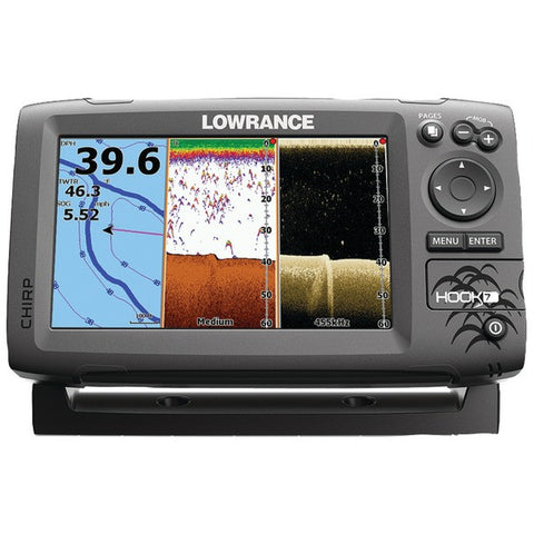 LOWRANCE 000-12664-001 Hook-7 Base Mid-High-DownScan Fishfinder