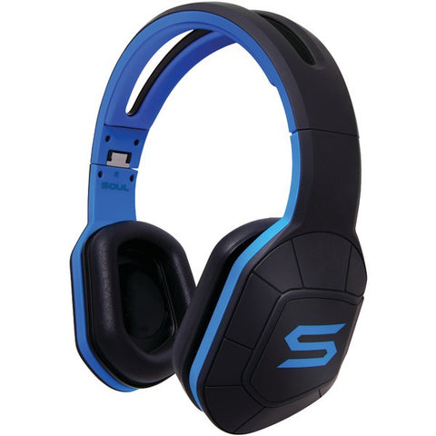 SOUL 81970450 Combat+ Active Performance Over-Ear Headphones (Electric Blue)