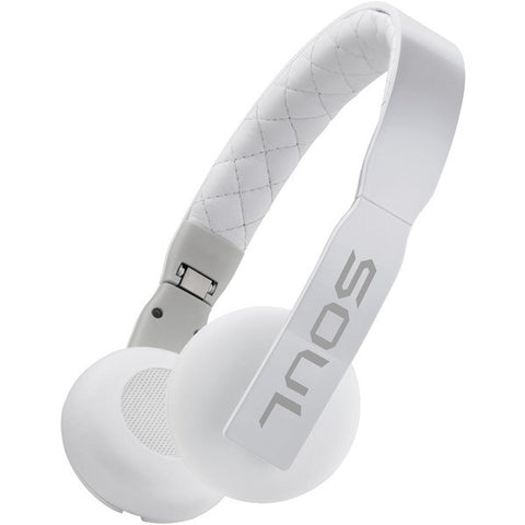 SOUL 81970458 Loop On-Ear Headphones with Microphone (White)
