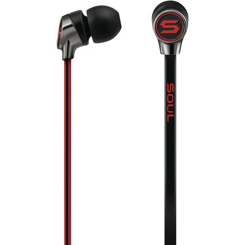 SOUL 81970465 Mini Optimal Acoustics In-Ear Headphones with Microphone (Chrome Red)