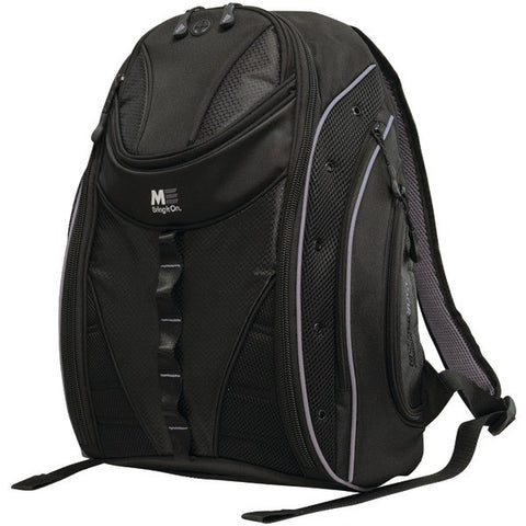MOBILE EDGE MEBPE22 16" PC-17" MacBook(R) Express 2.0 Backpack, Black-Silver