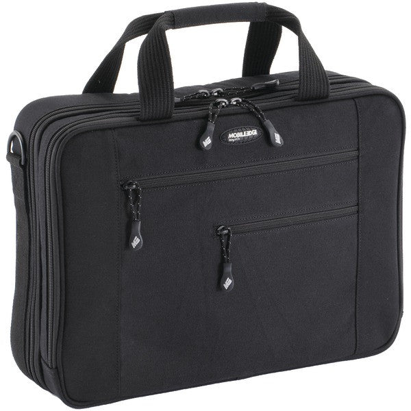 MOBILE EDGE MECBC1 16" PC-17" MacBook(R) Canvas ECO Briefcase, Black