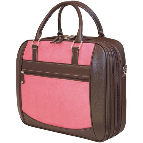 MOBILE EDGE MESFEBX 16" PC-17" MacBook(R) ScanFast(TM) Element Briefcase (Pink Suede)