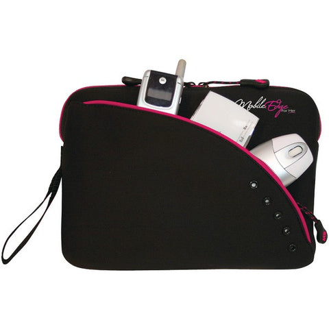 MOBILE EDGE MESSU1-8.9X 8.9" iPad(R)-Tablet Sleeves (Black & Pink)