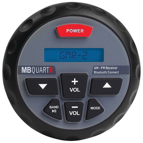 MB Quart GMR-2 Nautic Series GMR In-Dash Bluetooth(R)-Enabled Gauge Mount Radio (GMR-2)