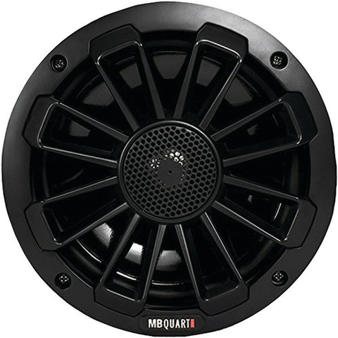 MB Quart NK1-116B Nautic Series 6.5" 120-Watt 2-Way Coaxial Speaker System with Matte Black Finish (Not Illuminated)