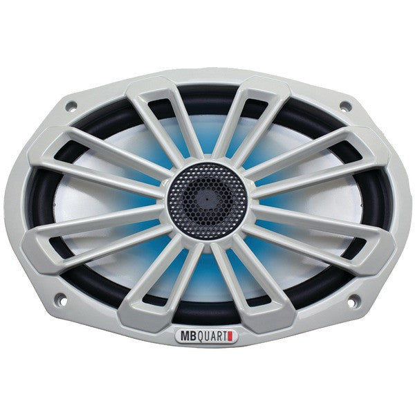 MB Quart NK1-169L Nautic Series 6" x 9" 140-Watt 2-Way Coaxial Speaker System (LED Illumination)