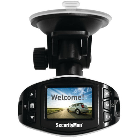 SECURITYMAN CARCAM-SDEII Mini HD Car Camera Recorder II with Impact-Sensing Recording