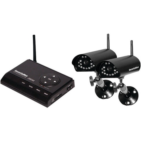 SECURITYMAN DigiairWatch2 Digital Wireless Indoor-Outdoor Camera Record System with 2 Cameras