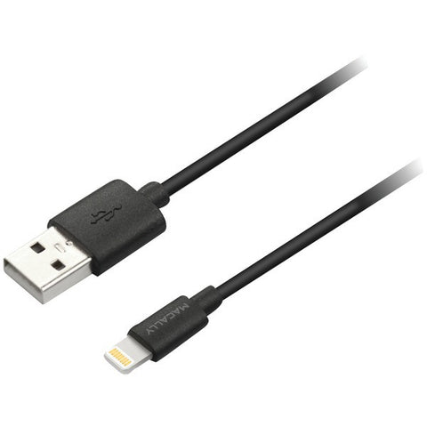 MACALLY MISYNCABLEL3 Charge & Sync Lightning(R) to USB Cable, 3ft (Black)