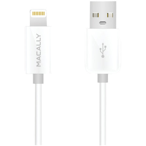 MACALLY MISYNCABLEL6W Charge & Sync Extra-Long Lightning(R) to USB 2.0 Cable, 6ft (White)