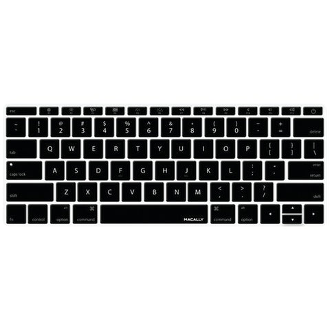 MACALLY KBGuardMBBK 12" MacBook(R) 2015 Edition Keyboard Protector (Black)