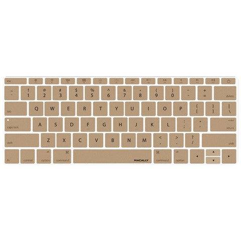 MACALLY KBGuardMBGD 12" MacBook(R) 2015 Edition Keyboard Protector (Gold)
