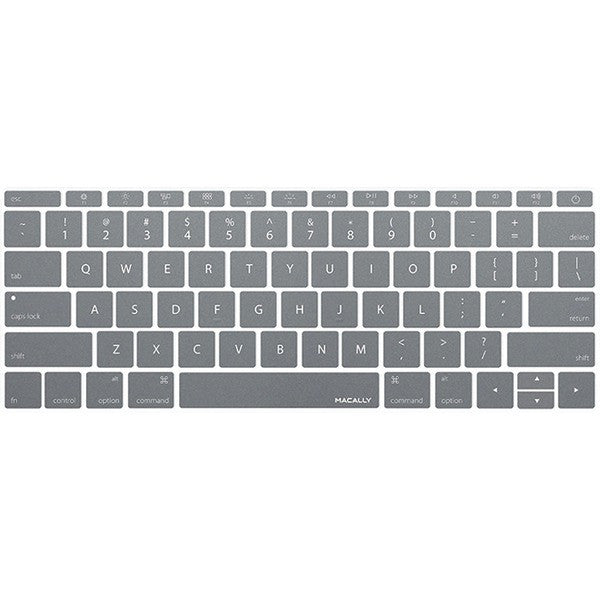 MACALLY KBGuardMBGY 12" MacBook(R) 2015 Edition Keyboard Protector (Gray)