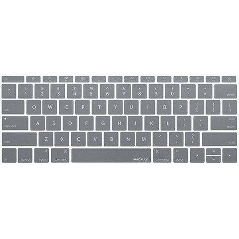 MACALLY KBGuardMBGY 12" MacBook(R) 2015 Edition Keyboard Protector (Gray)