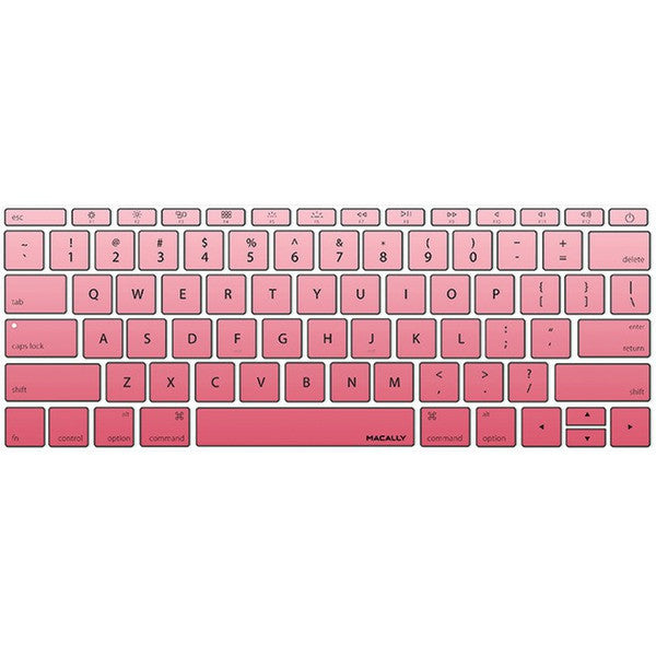 MACALLY KBGuardMBPKG 12" MacBook(R) 2015 Edition Keyboard Protector (Pink)