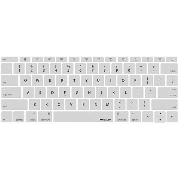 MACALLY KBGuardMBSL 12" MacBook(R) 2015 Edition Keyboard Protector (Silver)