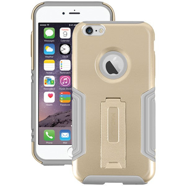 MACALLY KStandP6MG iPhone(R) 6-6s Hard Case & Stand (Gold)