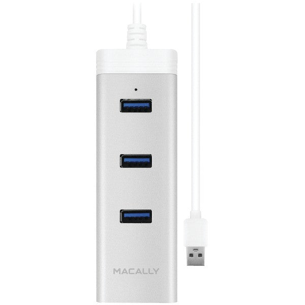 MACALLY U3HUBGBA USB 3.0 Gigabit Ethernet Adapter with 3-port USB 3.0 Hub