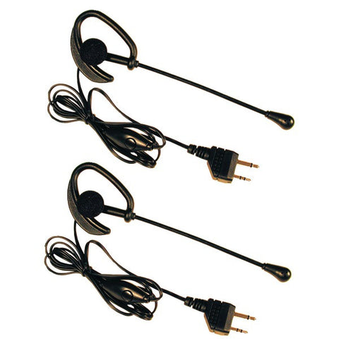 MIDLAND AVP1 2-Way Radio Accessory (Over-the-ear microphone headsets with PTT dual pin jacks)