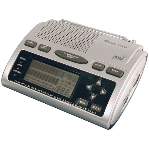 MIDLAND WR-300 Deluxe SAME Weather Alert-All-Hazard Radio with AM-FM Radio