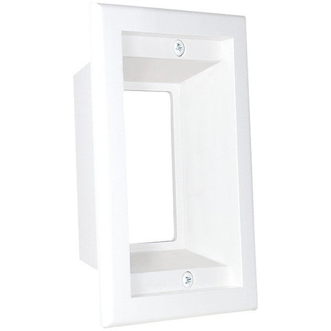 MIDLITE 1GPP-1W 1-Gang Recessed Box-Wall Plate Combo