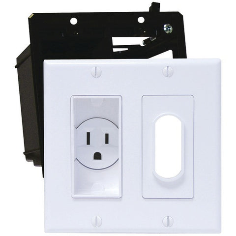 MIDLITE 2A4641-W Decor Recessed Receptacle Kit
