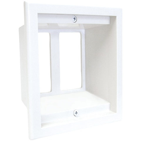 MIDLITE 2GPP-1W 2-Gang Recessed Box-Wall Plate Combo