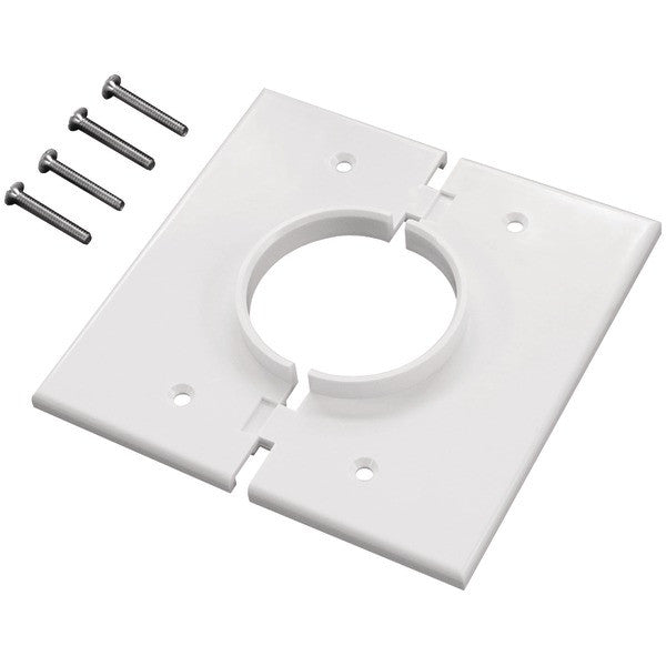 MIDLITE 2GSWH Double-Gang Splitport(TM) Wall Plate (White)