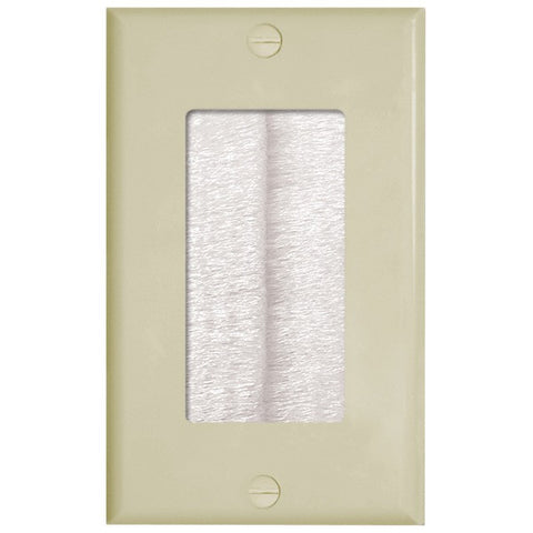 MIDLITE DBPW-I Decor Brush Plate (Ivory decor plate with white brush)