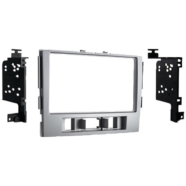 METRA 95-7361S 2010-2012 Hyundai(R) Santa Fe with Factory Nav Double-DIN Installation Kit, Silver