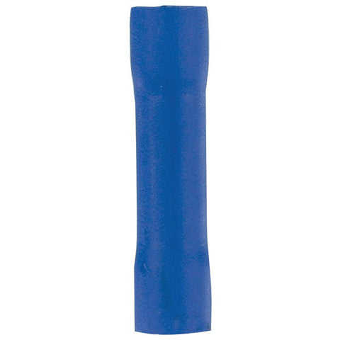 INSTALL BAY BVBC Vinyl Butt Connectors (Blue, 16-14 Gauge, 100 pk)