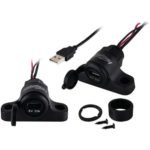 INSTALL BAY CUSB21U-8 Waterproof Flush-Mount USB Charging-Data Socket