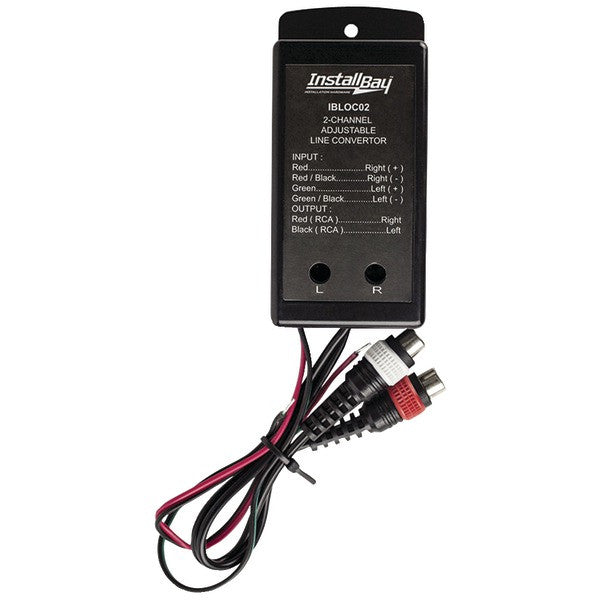 INSTALL BAY IBLOC02 2-Channel 80-Watt Adjustable Level Converter