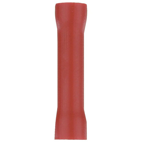 INSTALL BAY RVBC Vinyl Butt Connectors (Red, 22-18 Gauge, 100 pk)