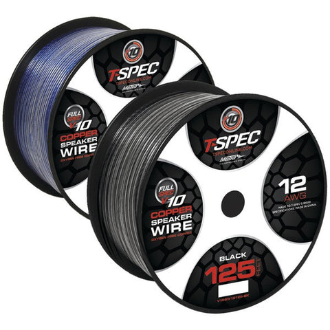 T-SPEC V10SW12125-BK v10 SERIES Speaker Wire (125ft, 12 Gauge)