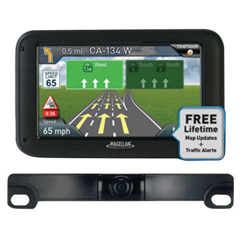 MAGELLAN RM5255SGBUC RoadMate(R) 5255T-LM 5" GPS Device with Backup Camera & Free Lifetime Maps & Traffic Updates